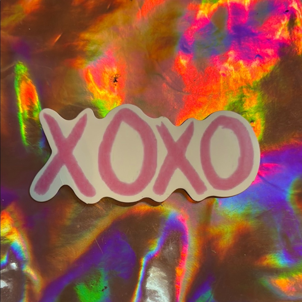 Pink XOXO sticker